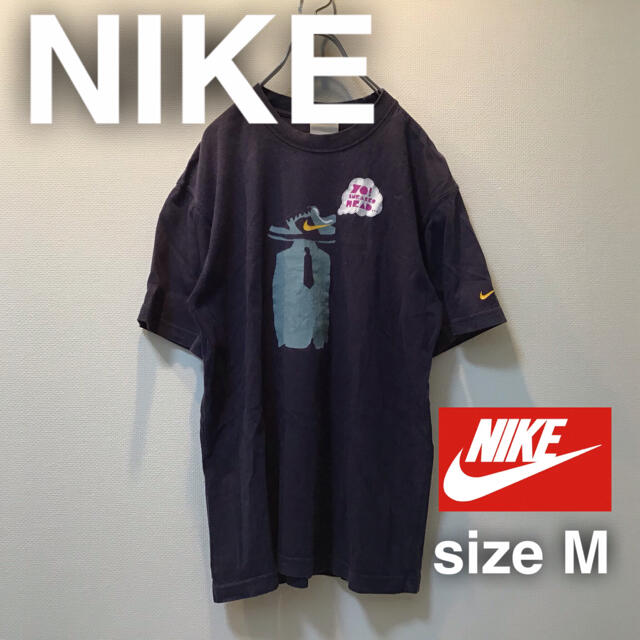 NIKE ナイキ　スニーカーヘッズ　Tシャツ M バックプリント　ネイビー　紺