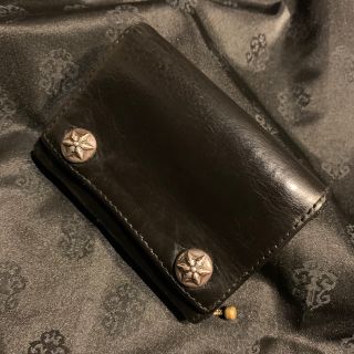 クロムハーツ(Chrome Hearts)の専用 クロムハーツ 3フォールドウォレット スターボタン(折り財布)