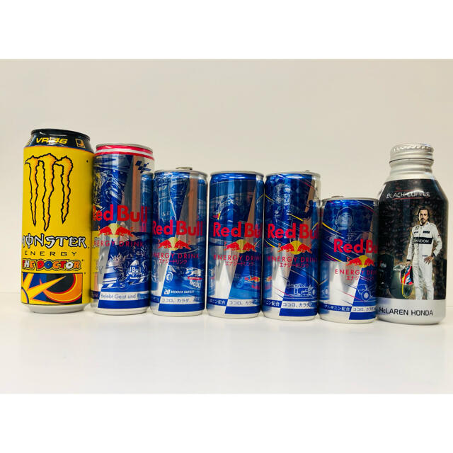 空缶 F1 MotoGP 限定 Red Bull Monster Energy  エンタメ/ホビーのコレクション(ノベルティグッズ)の商品写真