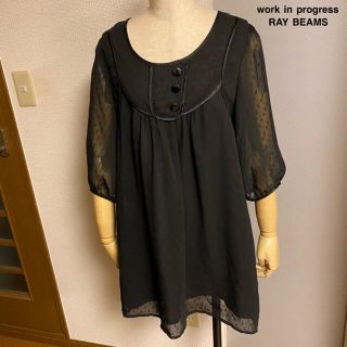 レイビームス(Ray BEAMS)の【work in progress RAY BEAMS】シフォン　チュニック(チュニック)