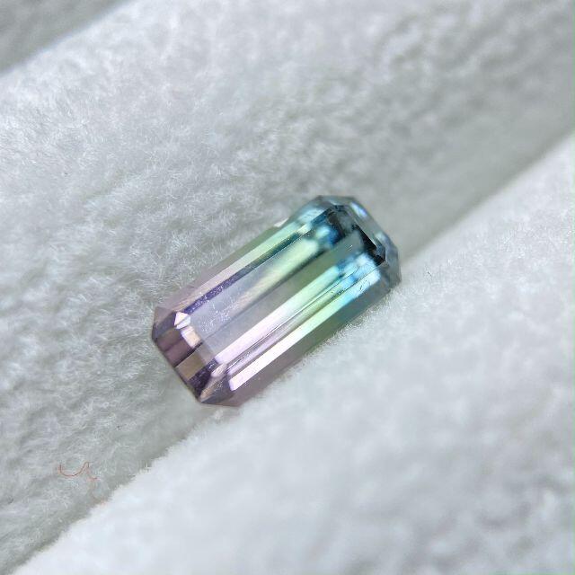 トルマリン パーティカラー 1.3ct アフガニスタン産 #0084無し原産国