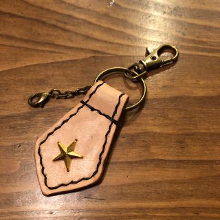 ルート66  スターキーホルダー　ヌメ革(キーホルダー)