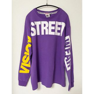 ヴィジョン ストリート ウェア(VISION STREET WEAR)の【VISION/ ビジョン】袖プリント&ビッグロゴロングスリーブTシャツ(Tシャツ/カットソー(七分/長袖))