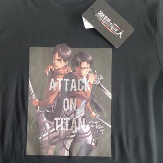 進撃の巨人　ヴィンテージ加工Tシャツ　オーバーサイズのL　エレン　アニメT *