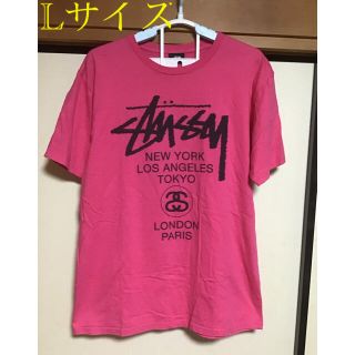 ステューシー(STUSSY)の【定番　ピンク！】STUSSY ステューシー Tシャツ　大きめLサイズ(Tシャツ/カットソー(半袖/袖なし))