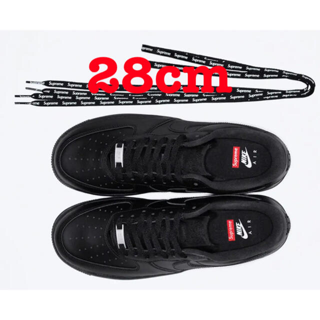 Supreme NIKE エアフォース1 black 28