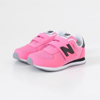 ニューバランス(New Balance)のNEW BALANCE PV220(KIDS) ピンク ブラック 18cm(スニーカー)