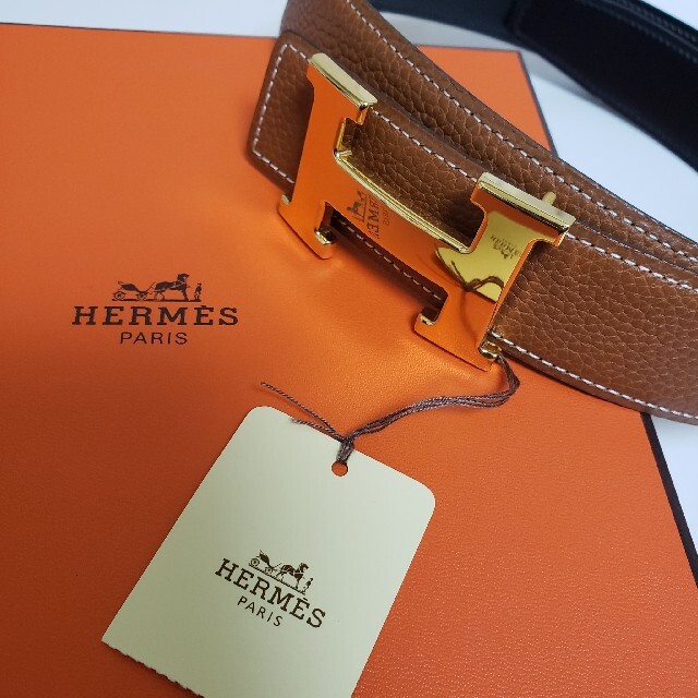 HERMES(エルメス) Hバックル リバーシブル ベルト レディース-