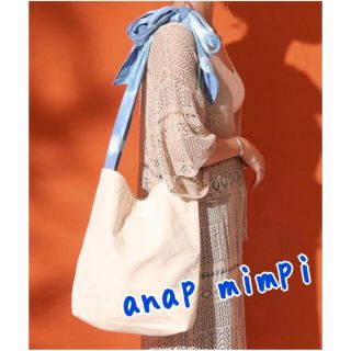 アナップミンピ(anap mimpi)の＊新品未使用♪ anap mimpi タイダイリボンコットントートバッグ＊(トートバッグ)