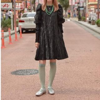 レイビームス(Ray BEAMS)のghospell eyeline mini dress(ミニワンピース)