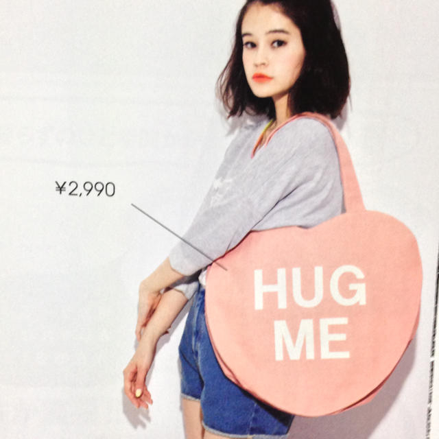 WEGO(ウィゴー)のHUG ME トートバック レディースのバッグ(トートバッグ)の商品写真