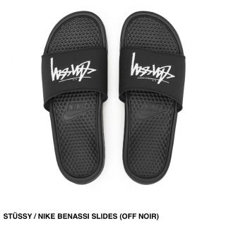 ステューシー(STUSSY)のSTÜSSY / NIKE BENASSI SLIDES (OFF NOIR)(サンダル)