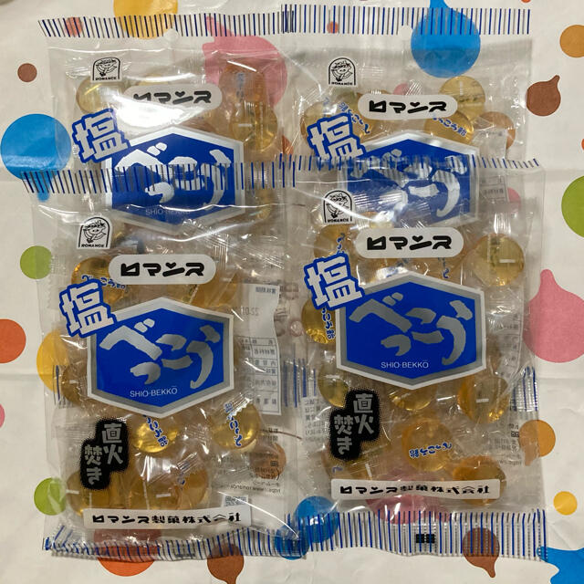 ロマンス製菓 塩べっこう飴 4袋 食品/飲料/酒の食品(菓子/デザート)の商品写真