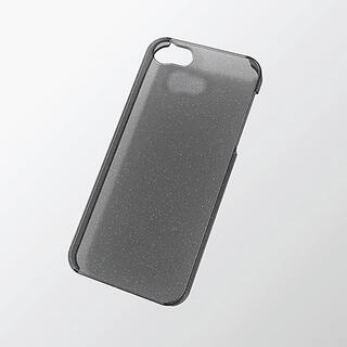 エレコム(ELECOM)のiPhone SE/5s/5用シェルカバー　ラメクリアブラック(iPhoneケース)