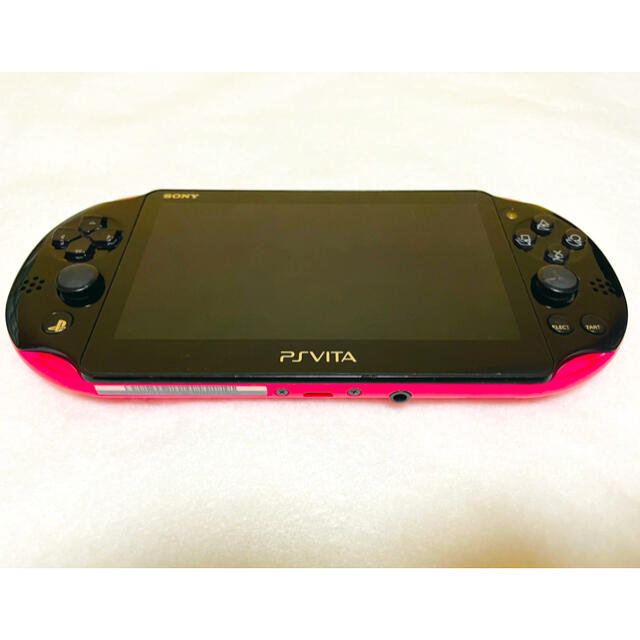 PlayStation Vita(プレイステーションヴィータ)のPSVita PCH-2000 ZA15ピンクブラック 本体 動作確認済み エンタメ/ホビーのゲームソフト/ゲーム機本体(家庭用ゲーム機本体)の商品写真