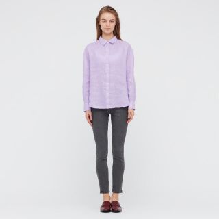 ユニクロ(UNIQLO)の美品　プレミアムリネンシャツ　#ZARA #GU #dholic(シャツ/ブラウス(長袖/七分))