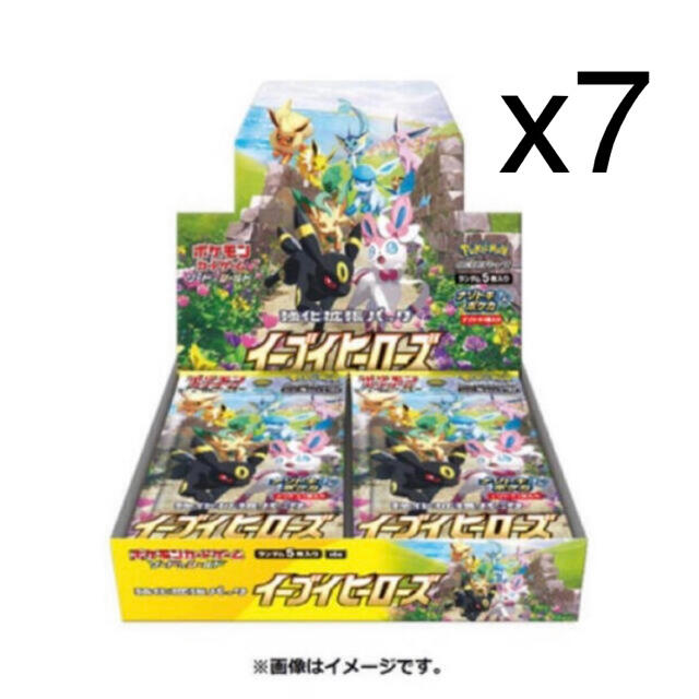 ポケモンカードゲーム ソード＆シールド イーブイヒーローズ BOX x7