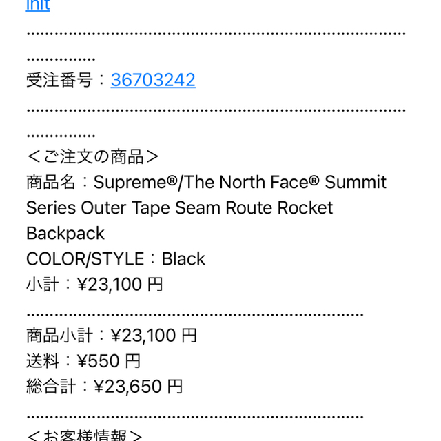 Supreme the north face backpack リュック