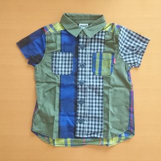 ブリーズ(BREEZE)の【BREEZE】新品・未着用 半袖チェック柄シャツ 110(ブラウス)