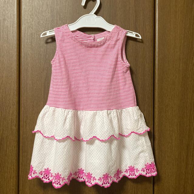 babyGAP(ベビーギャップ)のGAP ピンクワンピース　90cm キッズ/ベビー/マタニティのキッズ服女の子用(90cm~)(ワンピース)の商品写真