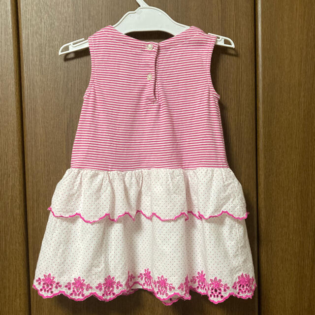 babyGAP(ベビーギャップ)のGAP ピンクワンピース　90cm キッズ/ベビー/マタニティのキッズ服女の子用(90cm~)(ワンピース)の商品写真