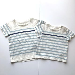 ムジルシリョウヒン(MUJI (無印良品))のTシャツ　お揃い　80  100(Ｔシャツ)