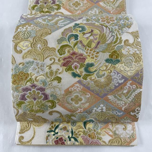 袋帯 美品 名品 六通 正絹 【中古】 - www.glycoala.com