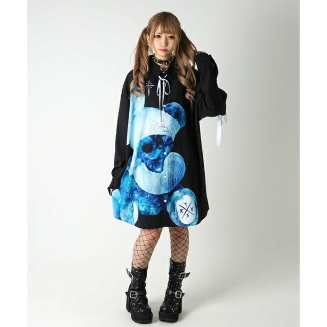 TRAVAS TOKYO Bandage bear Big shirts クマ