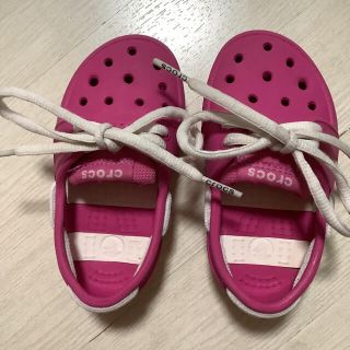 クロックス(crocs)のcrocs クロックス　ボート シュー サンダル  c6　13cｍ(スニーカー)