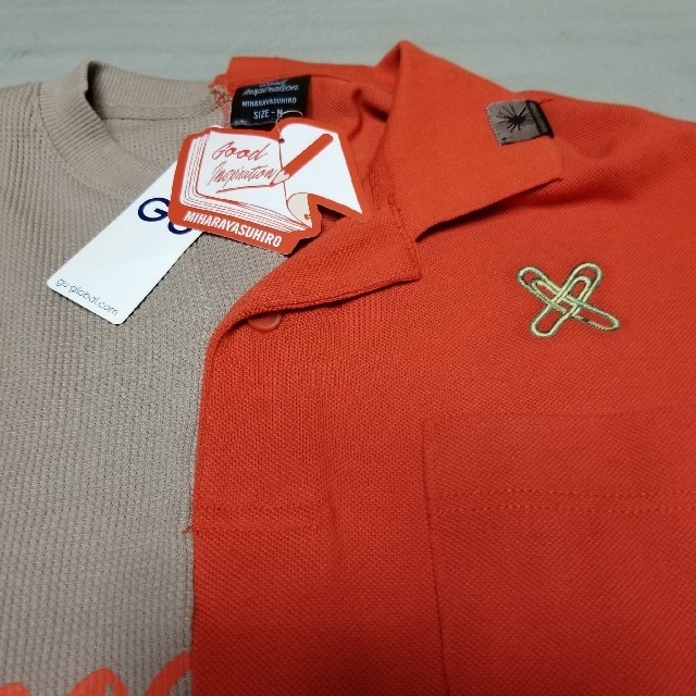 GU(ジーユー)のGU×ミハラヤスヒロ　オーバーサイズT五分袖 メンズのトップス(Tシャツ/カットソー(半袖/袖なし))の商品写真