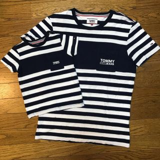 トミーヒルフィガー(TOMMY HILFIGER)のTOMMY HILFIGER  Tシャツ　92  メンズS  親子セット(Tシャツ/カットソー)