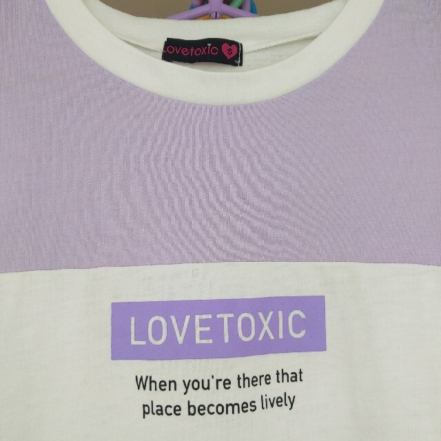 lovetoxic(ラブトキシック)の新品未使用品✨LoveToxic  ラブトキ　Tシャツワンピ　女の子140 キッズ/ベビー/マタニティのキッズ服女の子用(90cm~)(ワンピース)の商品写真