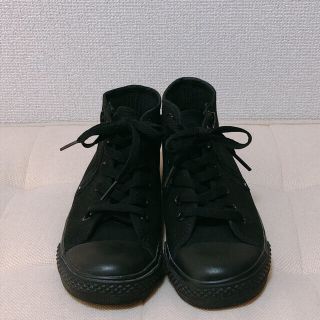 コンバース(CONVERSE)の【美品】コンバース　converse 21㎝　スニーカー　キッズ　ブラック　黒　(スニーカー)