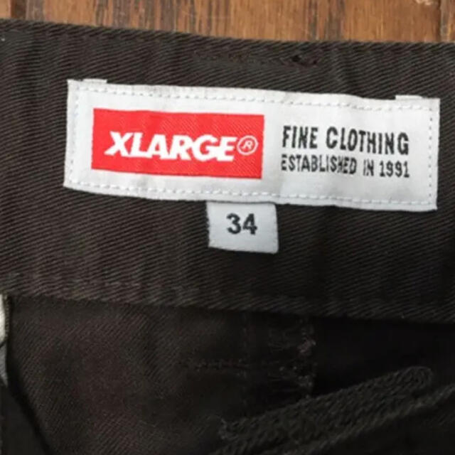 XLARGE(エクストララージ)のX-LARGE クロップド丈チノ ブラウン Mサイズ メンズのパンツ(チノパン)の商品写真