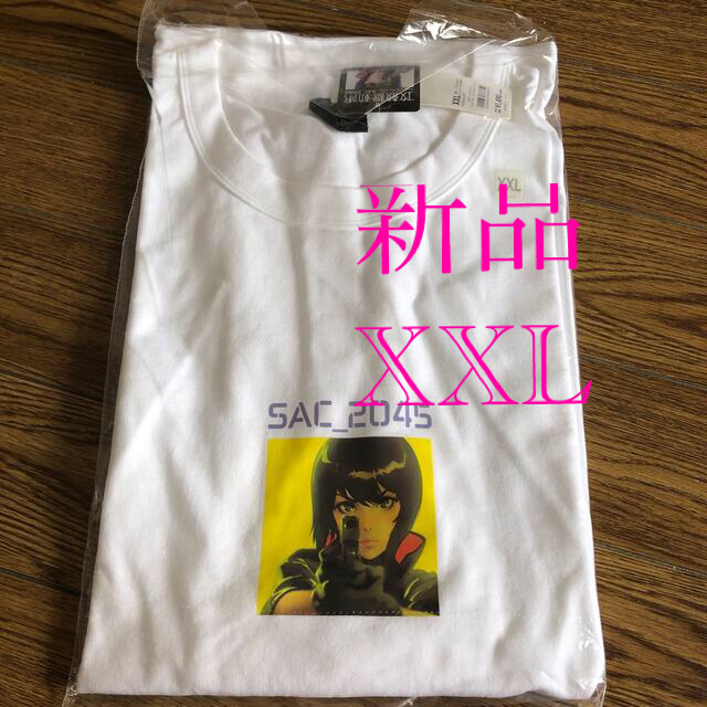 GU(ジーユー)の【新品XXL】GU ✖️ 攻殻機動隊  ホワイト　攻殻機動隊 tシャツ草薙素子  メンズのトップス(Tシャツ/カットソー(半袖/袖なし))の商品写真