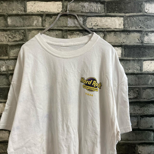 【古着】Hard Rock hotel Tシャツ　オーバーサイズ　訳あり メンズのトップス(Tシャツ/カットソー(半袖/袖なし))の商品写真