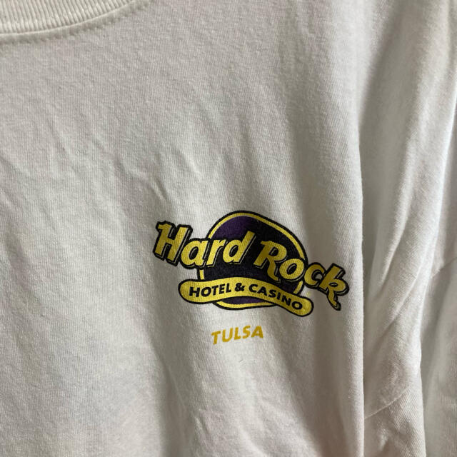 【古着】Hard Rock hotel Tシャツ　オーバーサイズ　訳あり メンズのトップス(Tシャツ/カットソー(半袖/袖なし))の商品写真