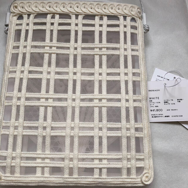 mame - 新品 2021Mame Kurogouchi コード刺繍バッグ 白の通販 by mame - 新品 2021Mame Kurogouchi コード刺繍バッグ 白の通販 by