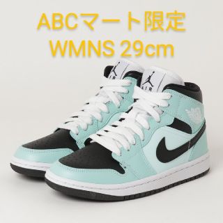 ナイキ(NIKE)の[新品]NIKE WMNS AIR JORDAN 1 MID AQUA BLUE(スニーカー)