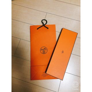 エルメス(Hermes)のネクタイ空箱&ヒモ一式セット☆(ショップ袋)