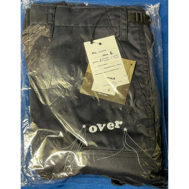 over print ショートパンツ　ブラック