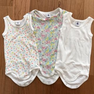 プチバトー(PETIT BATEAU)のプチバトー　肌着　３着セット(肌着/下着)