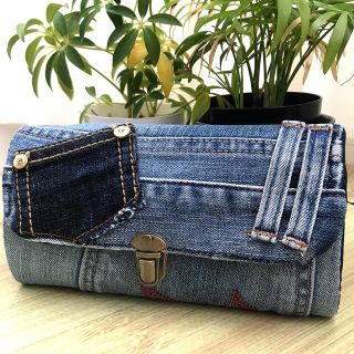 デニム 財布 ハンドメイド