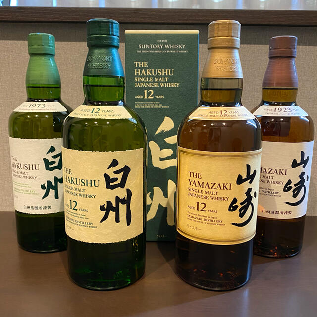 NEW限定品】 - サントリー 山崎12年 白州NA 山崎NA 白州12年