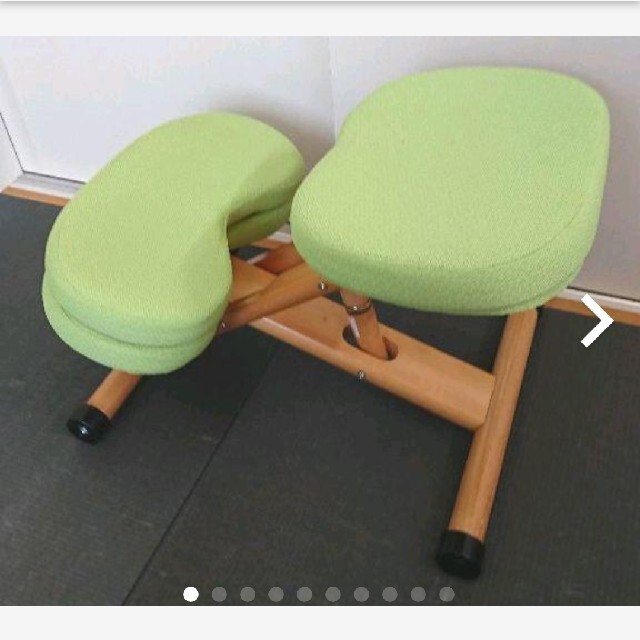 宮武製作所　木製バランスチェアー　矯正椅子 別売りクッション付き