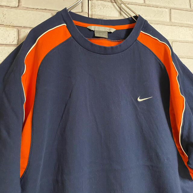 NIKE(ナイキ)の90s 古着 ナイキ Tシャツ 刺繍 スウォッシュロゴ ビッグシルエット メンズのトップス(Tシャツ/カットソー(半袖/袖なし))の商品写真