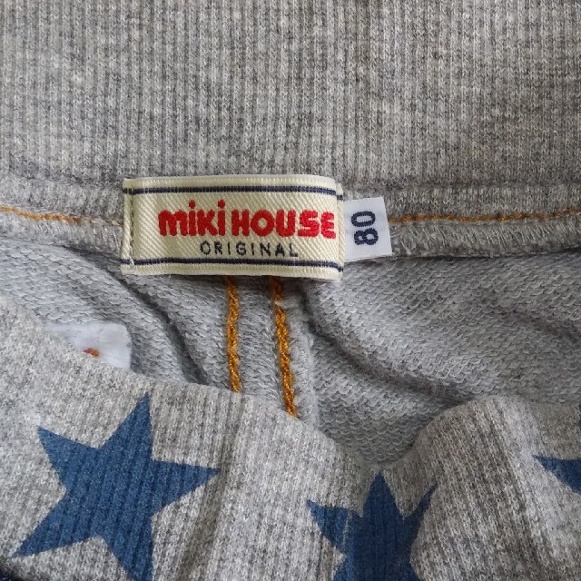mikihouse(ミキハウス)のmiki HOUSE　異素材ハーフサイズパンツ キッズ/ベビー/マタニティのベビー服(~85cm)(パンツ)の商品写真