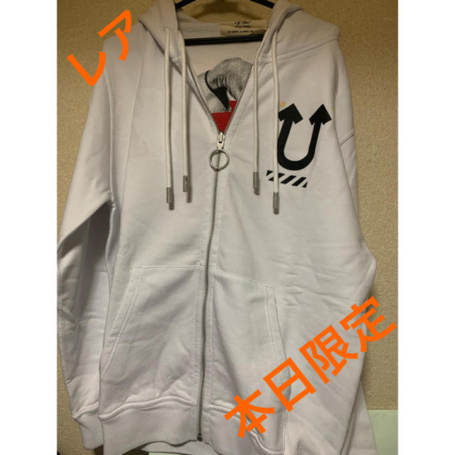 Offwhite × Undercover Rvrs zip hoodie Mメンズ