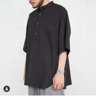 コモリ(COMOLI)のgraphpaper S/S Band Collar グラフペーパー　シャツ(シャツ)