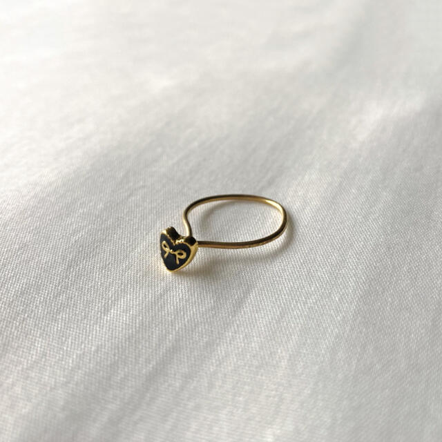 dholic(ディーホリック)の୨୧ Vintage rétro heart ribbon ring ハンドメイドのアクセサリー(リング)の商品写真